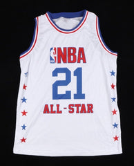 Dominique Wilkins Signed 1987 All Star Game Jersey (Steiner) Atlanta Hawks Frwrd