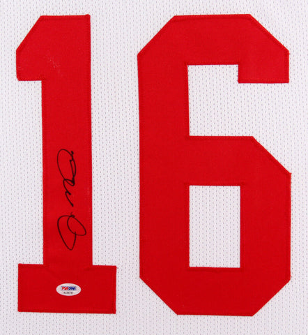 Joe Montana Signed San Francisco 49ers 35x43 Framed Jersey Display (PSA COA)