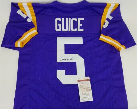 Derrius Guice Signed LSU Tigers Jersey (JSA COA) Redskins R.B. 2018 2nd Rd Pick