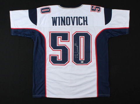 Chase Winovich Signed New England Patriots Jersey (Beckett COA) 2019 3rd Rnd Pck