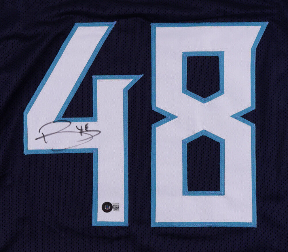 Friendly Confines Bud Dupree Signed Tennessee Titans Jersey (Beckett Holo) 1st Round Pck 2015 L,B