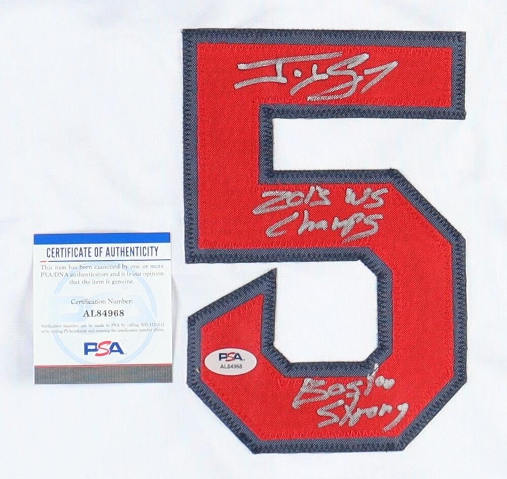 Jonny Gomes Signed Red Sox Jersey (JSA COA) Mr Boston Strong & 2013 W.S Champion