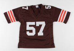 Clay Matthews Jr. Signed Cleveland Brown Kids Jersey (Beckett COA) 4xPro Bowl LB