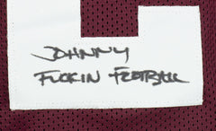 Johnny Manziel Signed Texas A&M Aggies Jersey Inscribd "Johnny Fu**ing Football"