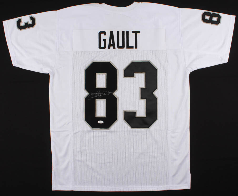 Willie Gault Signed Oakland Raiders Jersey (JSA COA) Super Bowl XX Champion W.R.