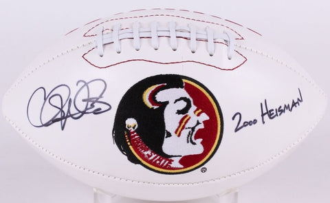 Chris Weinke Signed Florida Seminoles Logo Football Inscribed "2000 Heisman" JSA