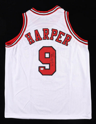 Ron Harper Signed Chicago Jersey (PSA COA) 3x Bulls World Champ Guard 1996–1998