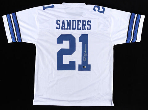 Deion Sanders Signed Dallas Cowboys Jersey (Beckett Hologram) 8xPro Bowl D.B.