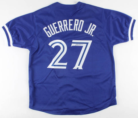 Vladimir Guerrero Jr  Signed  Blue Jays Jersey (JSA COA)Toronto Rookie Phenom 1B