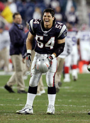 Tedy Bruschi Signed New England Patriots Jersey (Beckett) 3×Super Bowl Champions