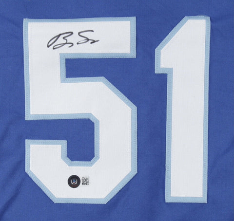 Brady Singer Signed Royals Jersey (Beckett Holo) Kansas City's 2018 1st Rnd Pick