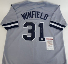 Dave Winfield Signed New York Yankee Jersey (JSA COA) 12xAll Star / 7xGold Glove