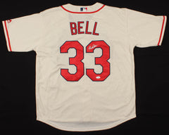 David Bell Signed Cardinals Majestic Jersey (JSA COA) St Louis Infield 1995–1998