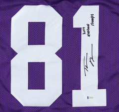 Thaddeus Moss Signed LSU Tigers Jersey (Beckett COA) 2019 NCAA National Champion