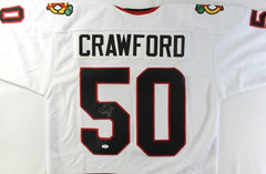 Corey Crawford Signed Blackhawks Jersey (JSA) 2X Stanley Cup Champion 2013/ 2015