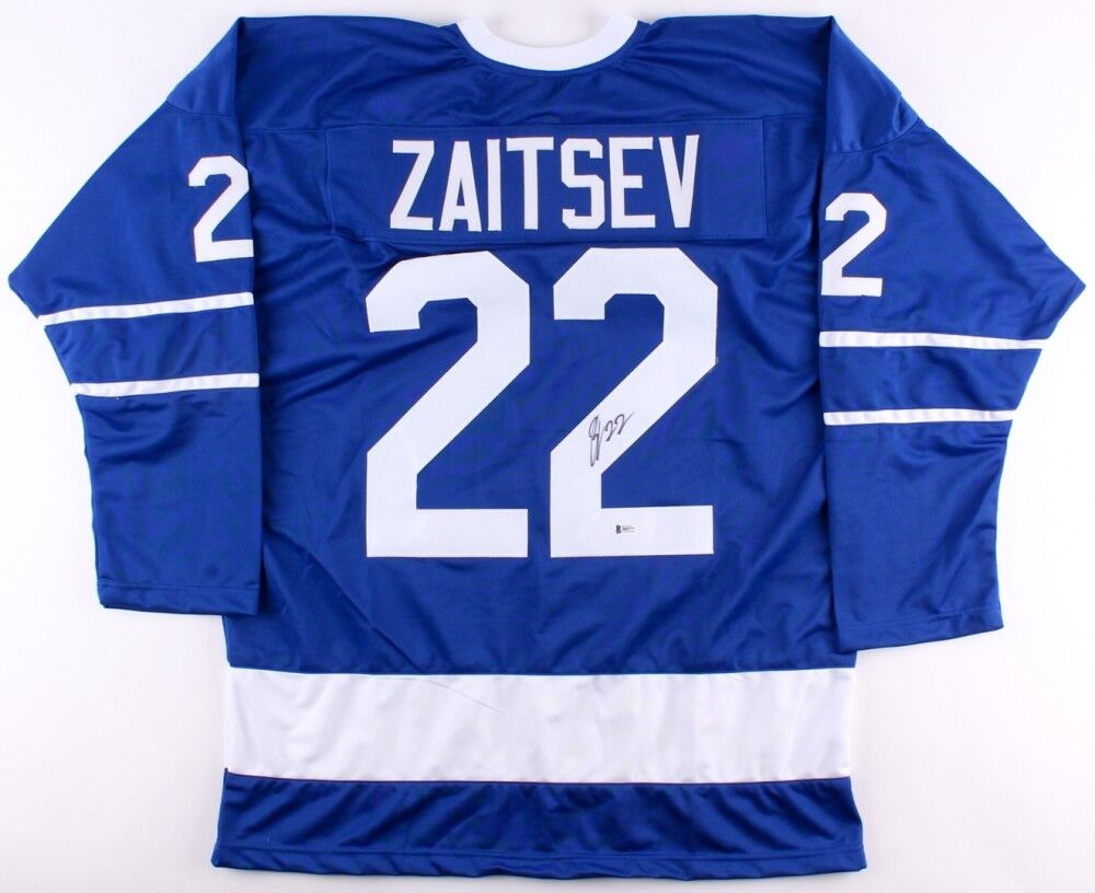 Nikita Zaitsev Signed Maple Leafs Jersey (Beckett COA) Toronto Rookie –