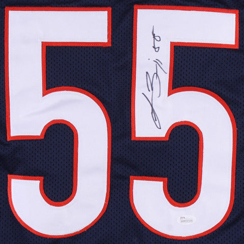 Lance Briggs Signed Bears Blue Jersey (JSA COA) 7×Pro Bowl (2005–2011)Linebacker