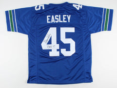 Kenny Easley Signed Seahawks Jersey Inscribed " HOF '17" (JSA COA) 5xPro Bowl DB