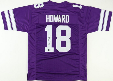 Will Howard Signed Kansas State Wildcats Jersey (Beckett) K-State #1 Q.B. 2023