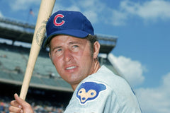 Ron Santo Signed Chicago Cubs 8x10 Photo (JSA COA) 9xAll Star 3rd Baseman / HOF