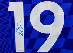 Mason Mount Signed Chelsea Football Club Jersey (Beckett)  Central Midfielder