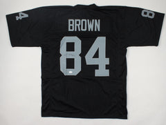Antonio Brown Signed Oakland Raiders Black Jersey (JSA COA) 5×Pro Bowl Receiver