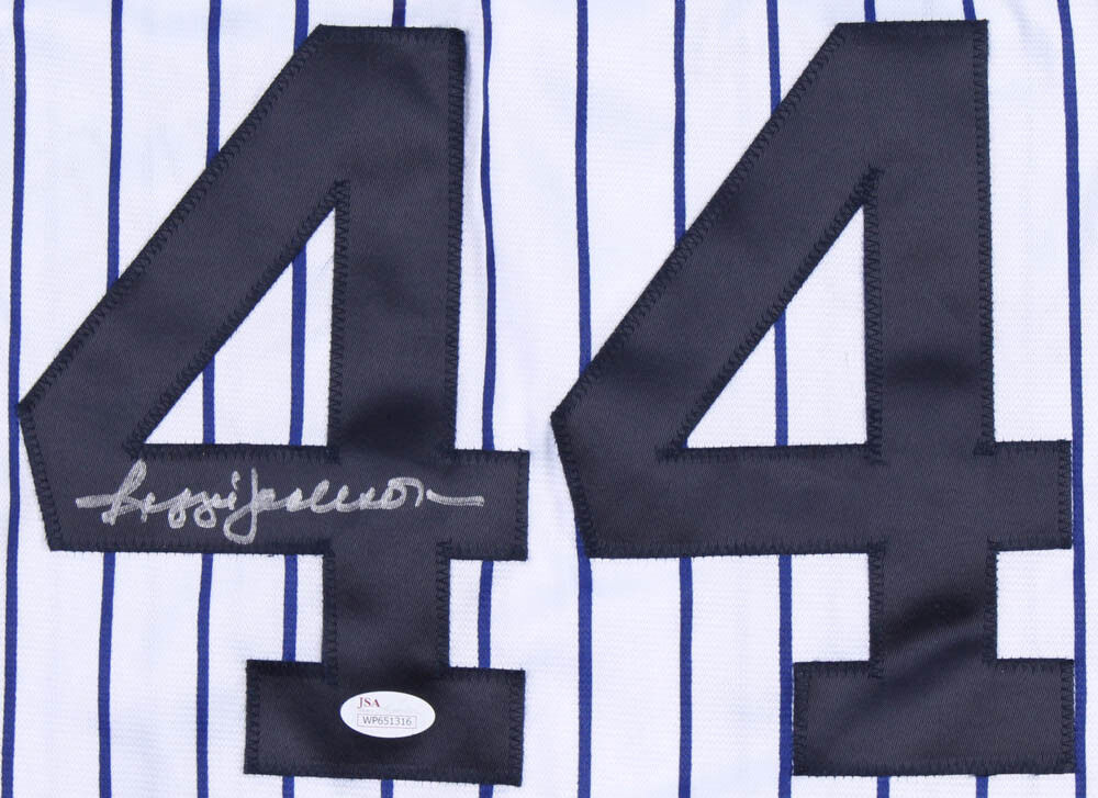 Reggie Jackson Signed New York Yankees Unique "Mr. October" Jersey (JSA COA) HOF