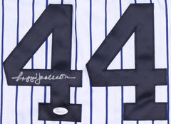 Reggie Jackson Signed New York Yankees Unique "Mr. October" Jersey (JSA COA) HOF