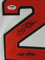 Jim Palmer Signed Baltimore Orioles White Home Jersey Inscribed HOF 90 (PSA COA)