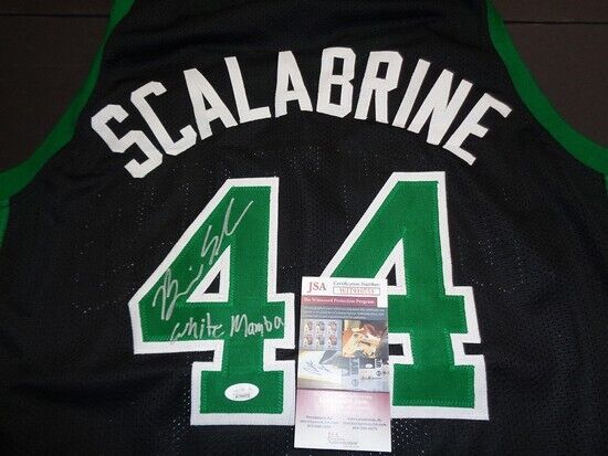 Brian Scalabrine Signed Boston Celtics Jersey White Mamba (JSA) 2008 NBA  Champ