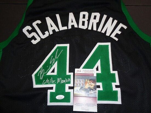 Brian Scalabrine Signed Boston Celtics Jersey / Inscribed White Mamba (JSA COA)