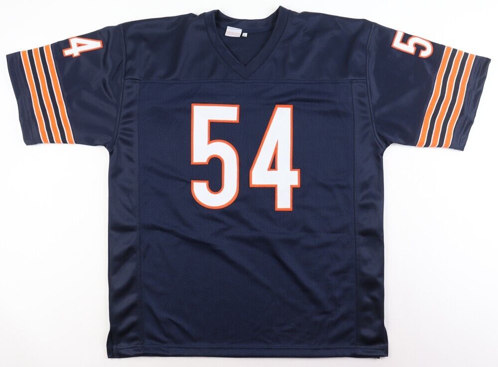 Brian Urlacher Chicago Bears Signed Autograph White Custom Jersey