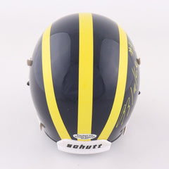 Blake Corum Signed Michigan Wolverines Speed Schutt Mini-Helmet (Playball Ink)