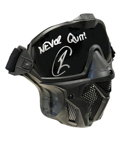 Robert O'Neill Signed Navy SEAL Tactical Mask Inscribed Never Quit! (PSA COA)