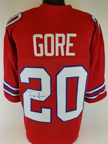 Frank Gore Signed Buffalo Bills Red Jersey (JSA COA) 5×Pro Bowl Running Back