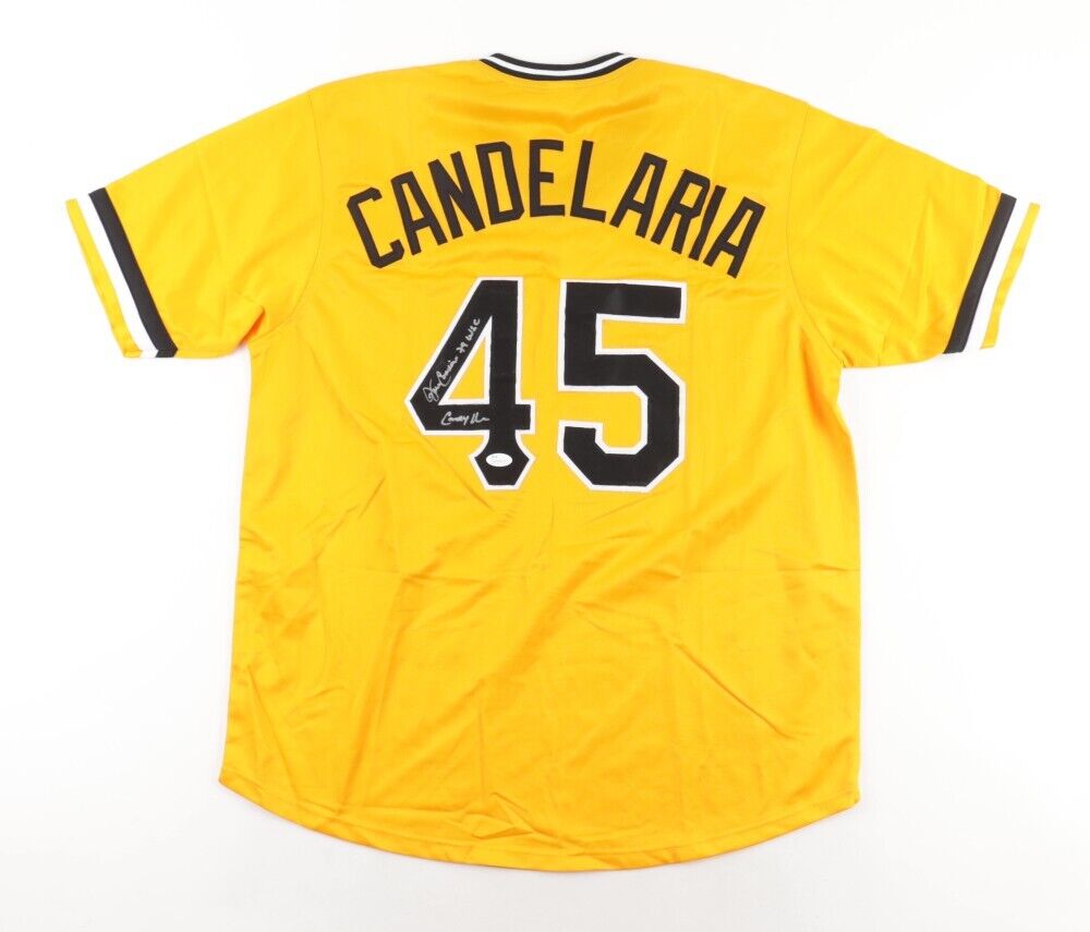 John Candelaria Signed Pittsburgh Pirates 1979 Jersey Inscribed 79 WS –