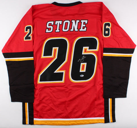 Michael Stone Signed Calgary Flames Jersey (Beckett COA) Career 2010–present