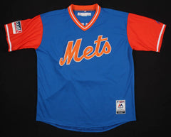 Jeff McNeil Signed New York Mets Majestic MLB Jersey (JSA COA) Players Weekend