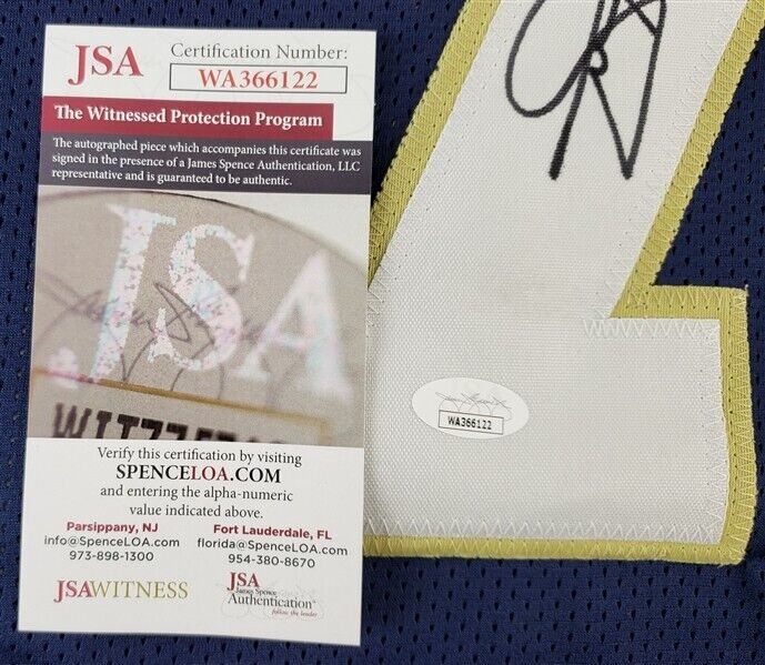 Joe Theismann "CHOF 2003" Signed Notre Dame Fighting Irish Jersey (JSA COA) QB