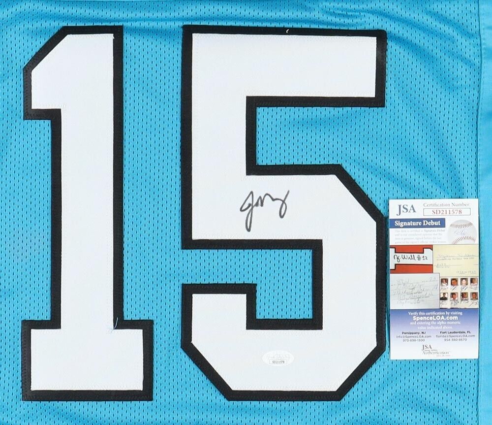 Jonathan Mingo Signed / Autographed Carolina Panthers Custom Blue