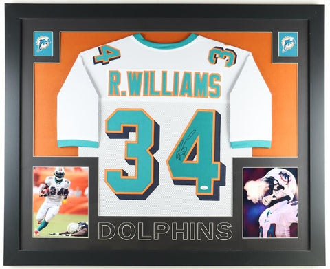 Tua Tagovailoa Signed Custom 35 X 43 Framed Miami Dolphins Jersey Display  JSA