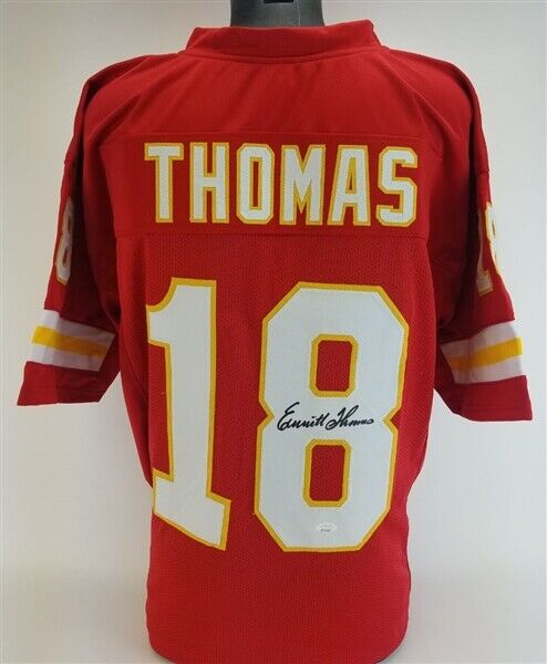 Emmitt Thomas Signed Kansas City Chiefs Jersey (JSA COA) Hall of Fame 2008 D.B.