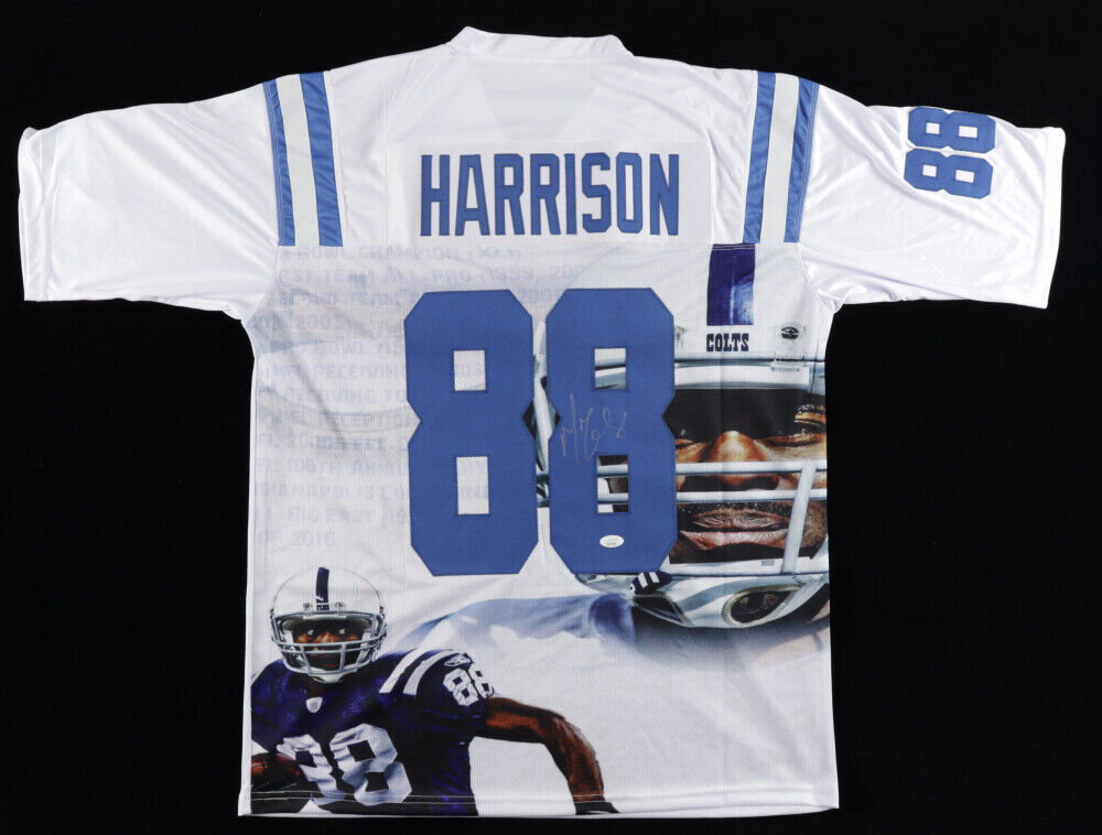 Marvin Harrison Signed Custom Indianapolis Colts Jersey JSA COA