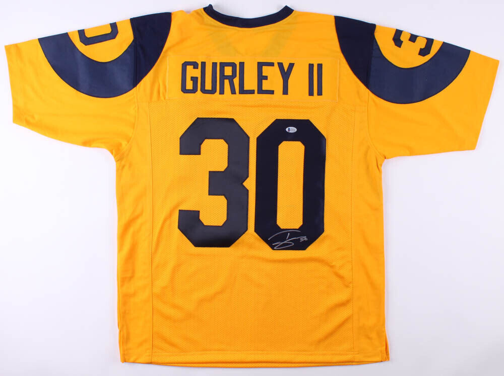 Ocultación pestaña Grasa Todd Gurley Signed Los Angeles Rams Yellow Jersey (Beckett)Pro Bowl Ru –  confinescollectibles.com