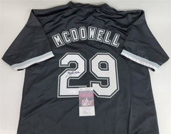 Jack McDowell Signed White Sox Black Jersey (JSA COA) 3×All-Star (1991–1993)