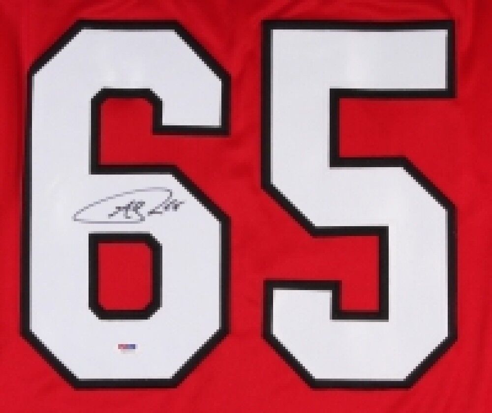 Andrew Shaw Chicago Blackhawks Signed Autographed Red Hockey Jersey JSA