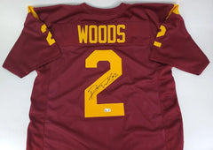 Robert Woods Signed USC Trojans Jersey (Beckett) Houston Texans Wide Receiver
