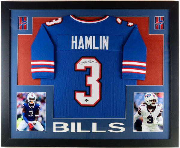 Damar Hamlin Signed Buffalo Bills Jersey (Beckett) 2021 6th Round Draf –