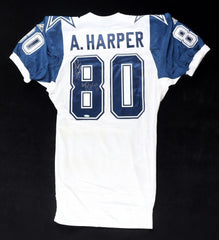 Alvin Harper Signed Dallas Cowboys Jersey "Super Bowl Champs 92 93" (Tri Star)