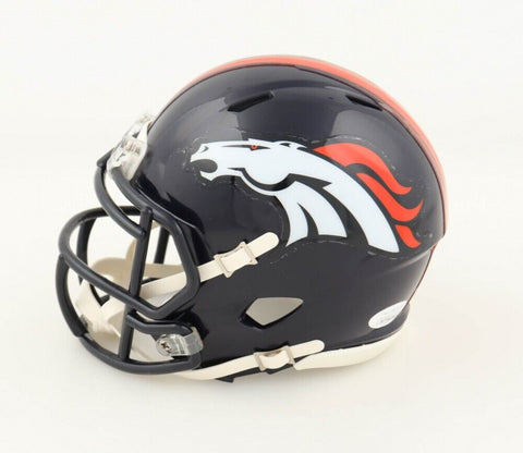 Clinton Portis Signed Denver Broncos Mini-Helmet (JSA COA) 2xPro Bowl R.B.